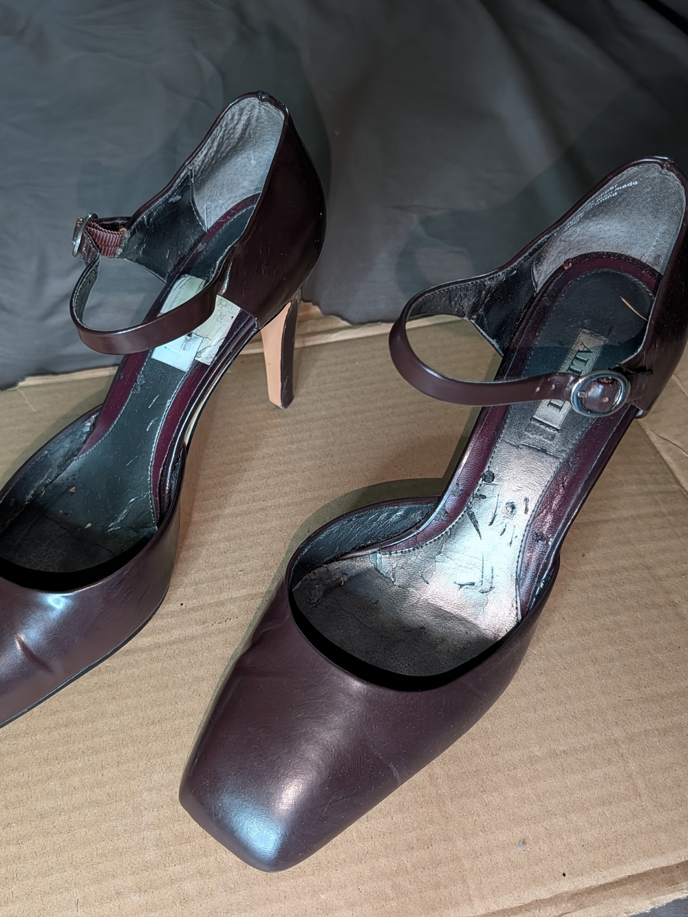 Alfani Burgundy Mary Jane High Heel Pumps